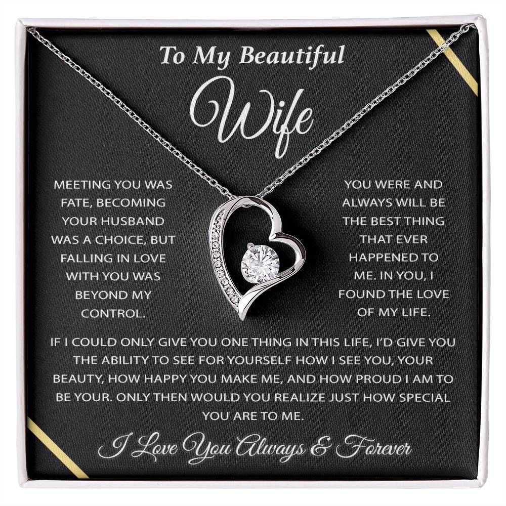 To My Wife Necklace, Wife Gift from Husband, Wife Birthday Gift, Christmas Gift 3_12