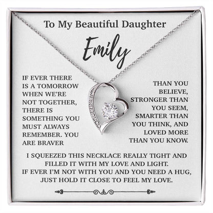 Custom To My Daughter Necklace, Mother Daughter Gifts, Daughter Necklace 23_10
