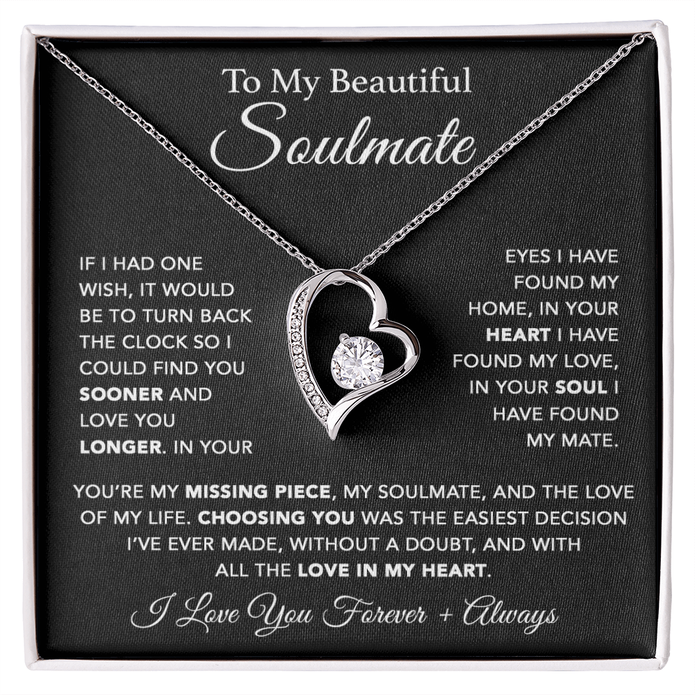 To My Soulmate Necklace, Soulmate Gift, Gift For Girlfriend, Christmas Gift 10_1