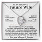 To My Beautiful Future Wife Necklace, Anniversary Birthday Christmas Gift for Her