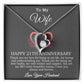 21th Anniversary Gift For Wife, 21 Year Anniversary Gifts, 21th Wedding Anniversary Gift Ideas