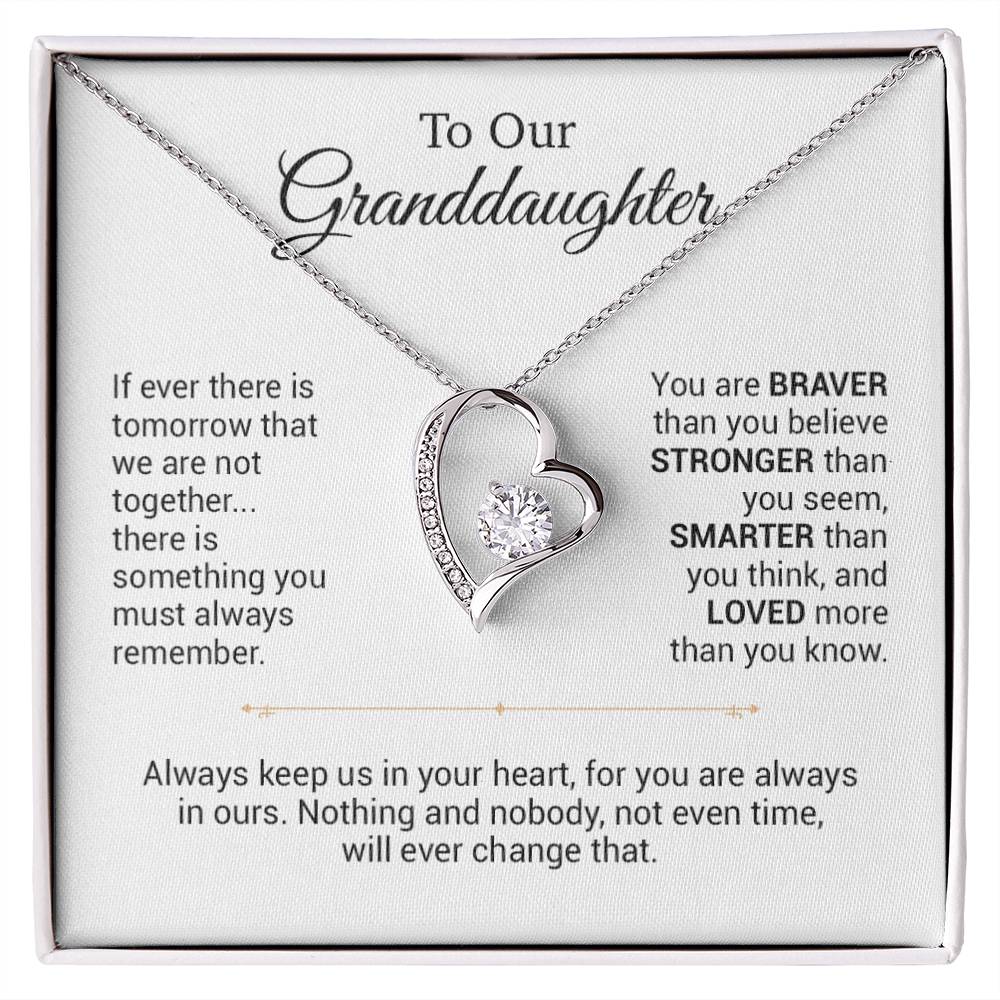 To Our Granddaughter Necklace, Christmas Gift For Granddaughter, Birthday Gift