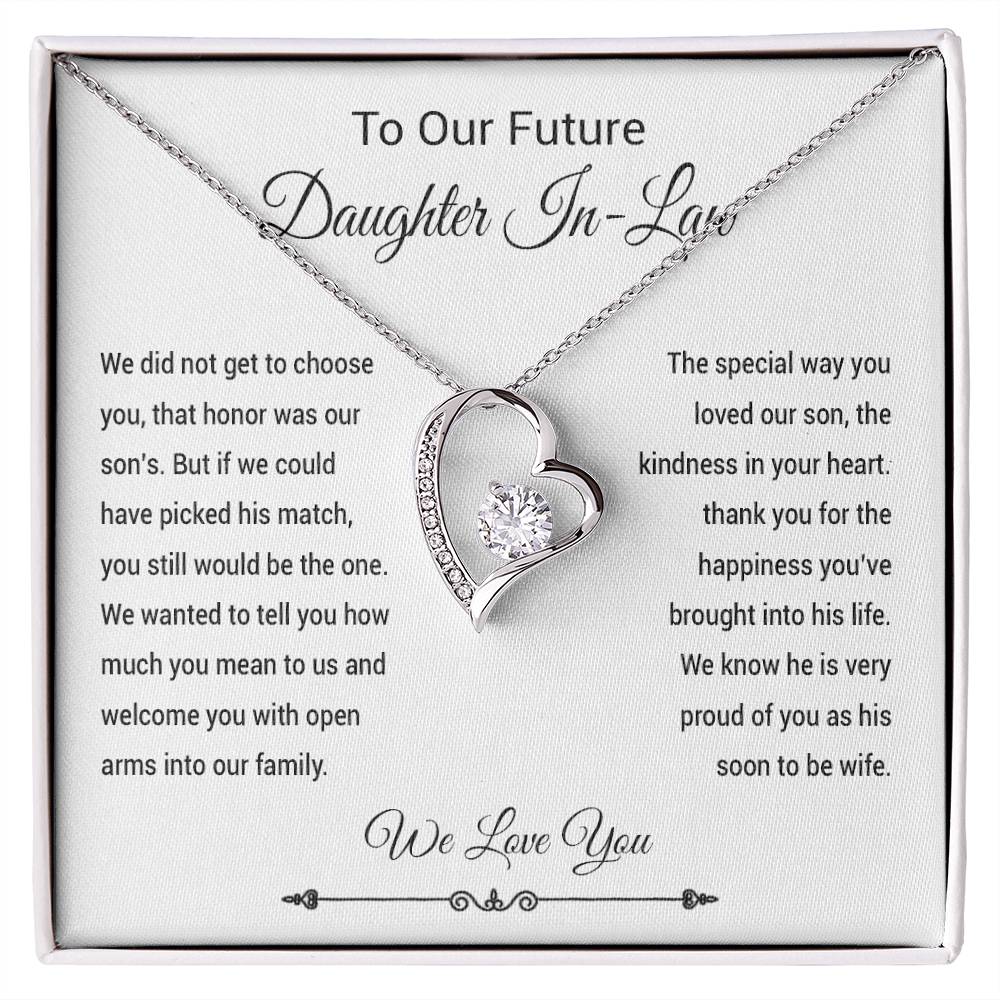 To Our Future Daughter In Law Necklace, Daughter In Law Into Family, Wedding Gift
