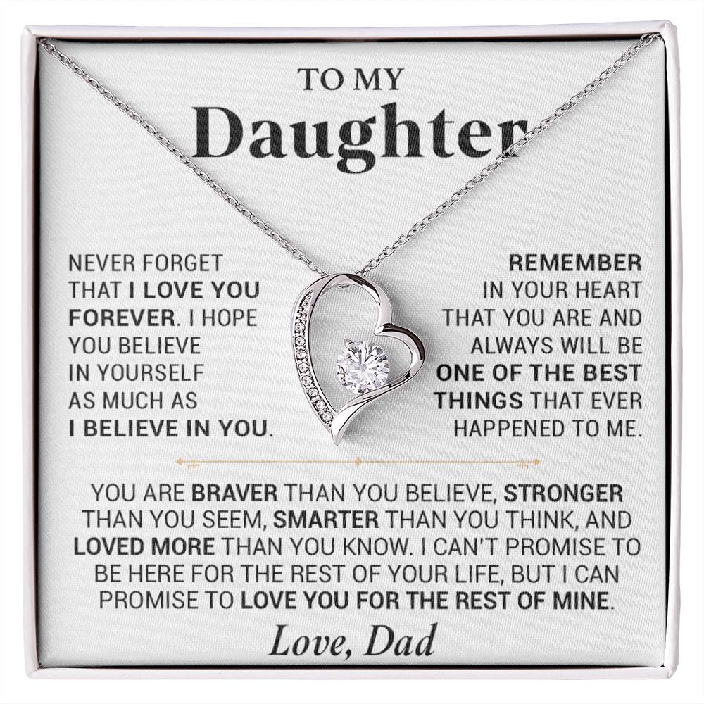 To My Daughter Necklace, Daughter Father Necklace, Daughter Gift From Dad 20_7