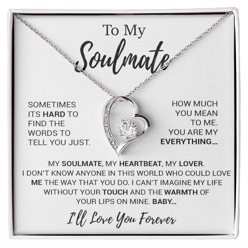To My Soulmate Necklace, Soulmate Gift, Soulmate Jewelry Anniversary 16_8
