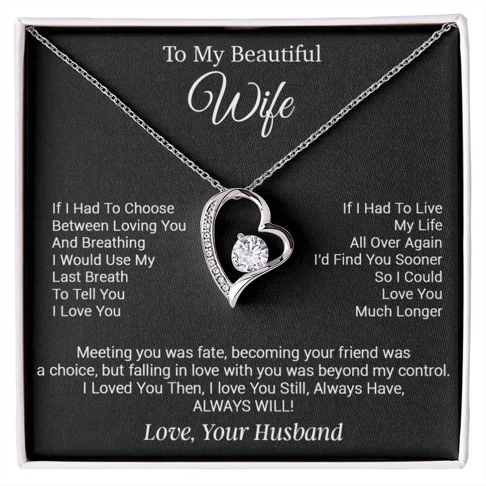 To My Wife Necklace, Gifts from Husband, Valentine Gifts for Her