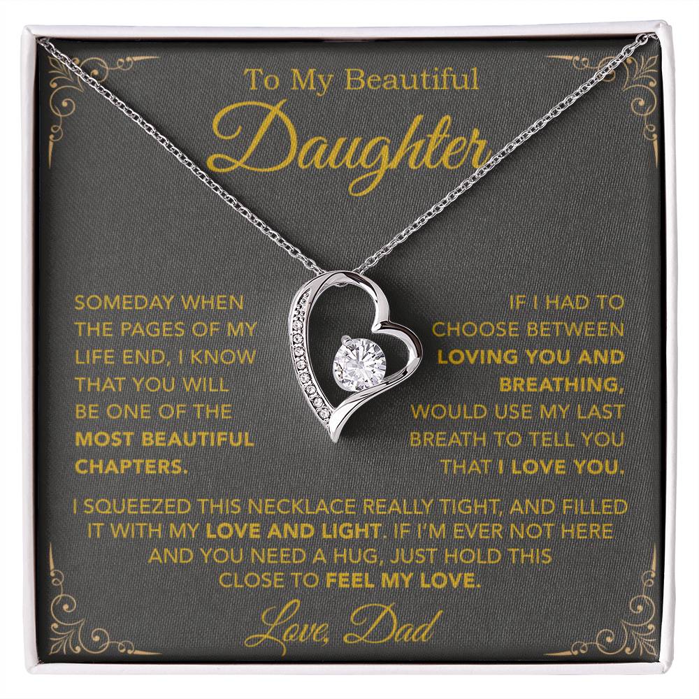 To My Daughter Necklace, Daughter Father Necklace, Daughter Gift From Dad 25_9