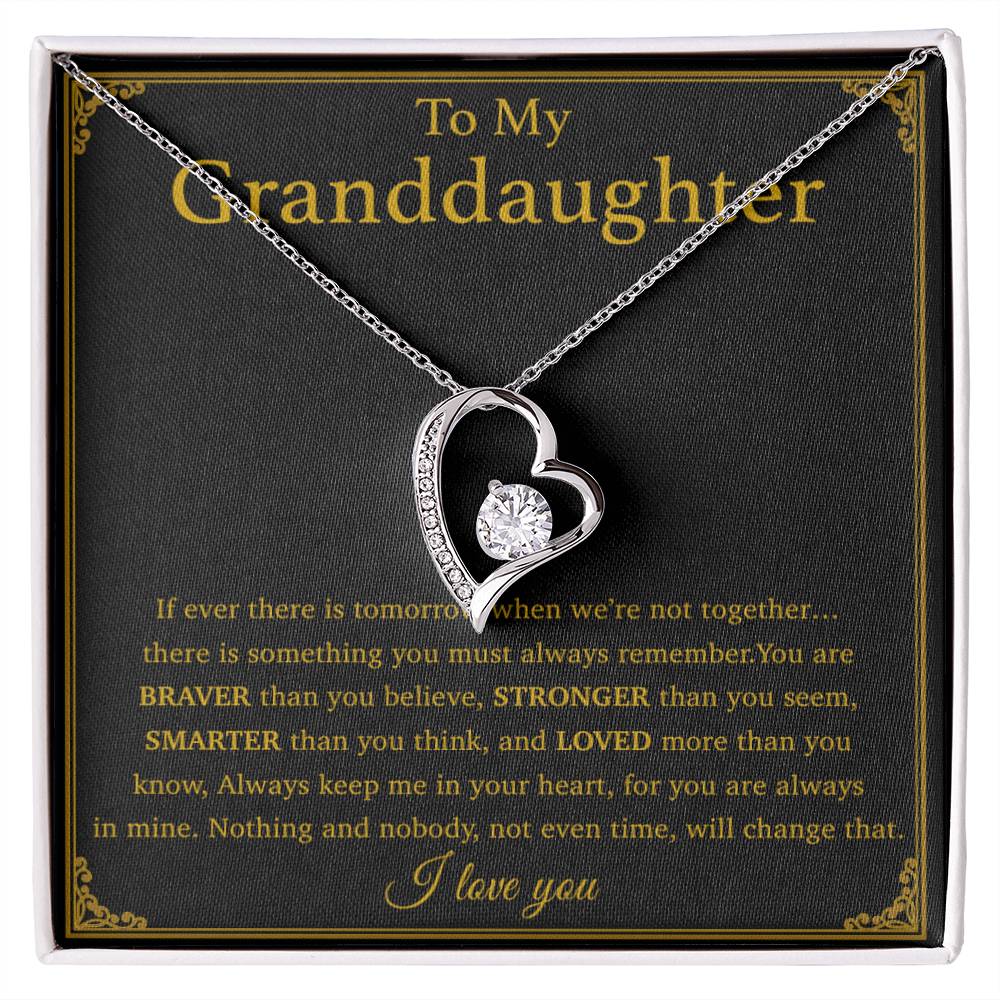 To My Granddaughter Necklace, Birthday Gift For Granddaughter, Birthday Gifts 29_8