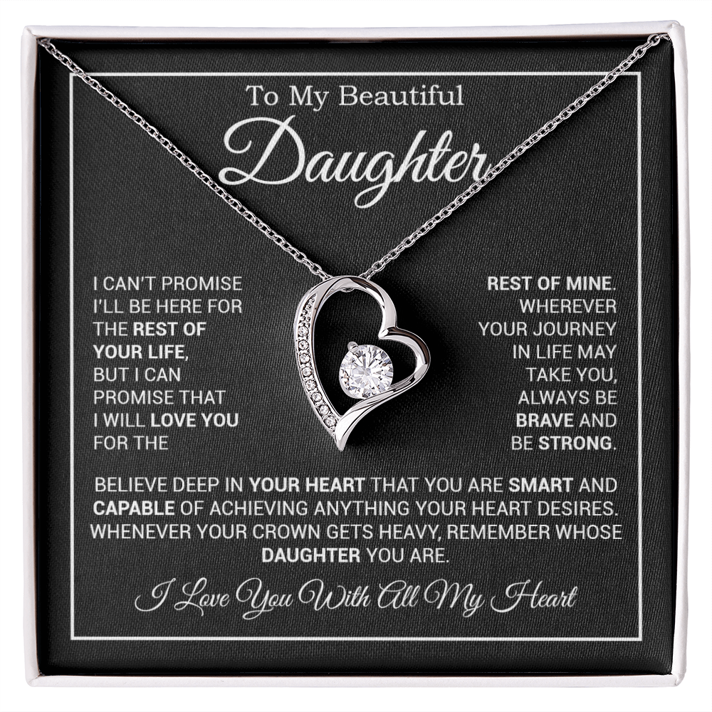 To My Daughter Necklace, Gift for Daughter from Dad And Mom Daughter