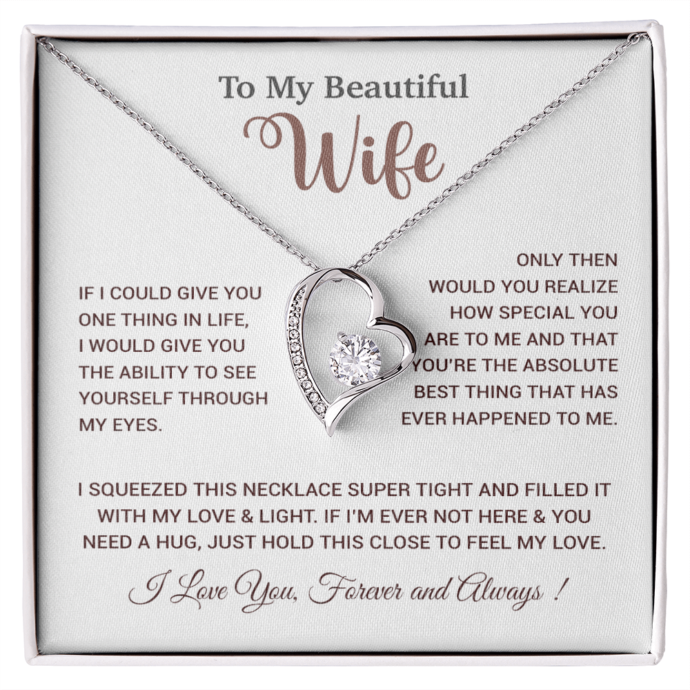 To My Wife Necklace, Wife Gift From Husband, Wife Husband Necklace, Christmas Gift 19_9