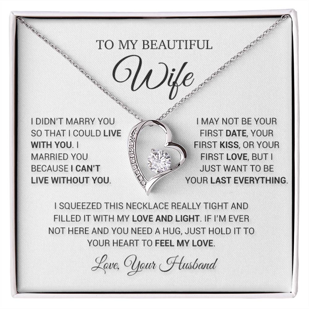 To My Wife Necklace, Wife Christmas Gift, Gift For Her, Christmas Gift