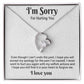 I'm Sorry Necklace Gifts, Apology Gifts For Her, Forgiveness Gift, Wife Gift 9_8