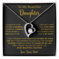 To My Daughter Necklace, Gift for Daughter from Dad, Father Daughter Necklace  22_5_Gold