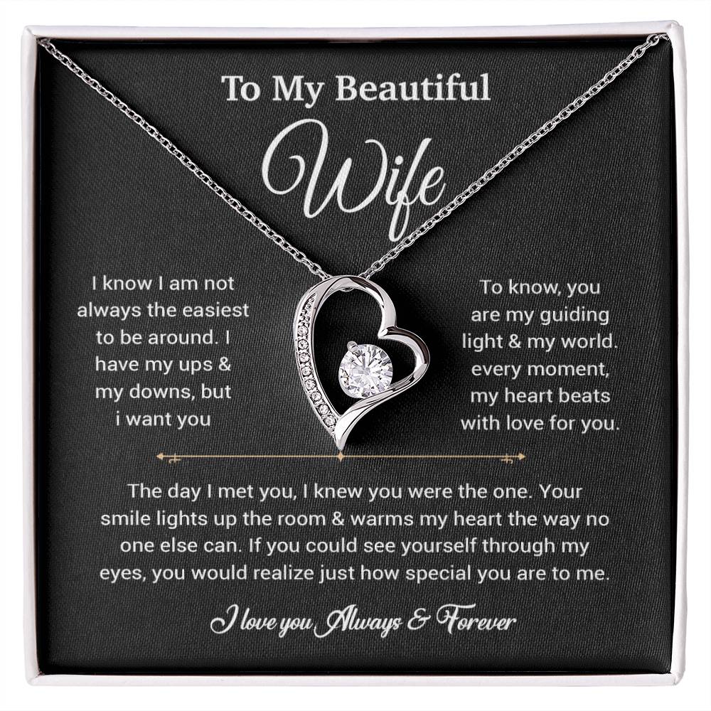 To My Wife Necklace, Gift For Wife, Anniversary Gift For Wife, Necklace For Wife 5_6_Black