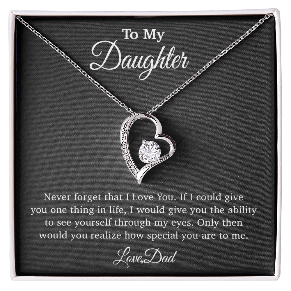 To My Daughter Necklace, Gift for Daughter from Dad, Father Daughter Necklace 29_4