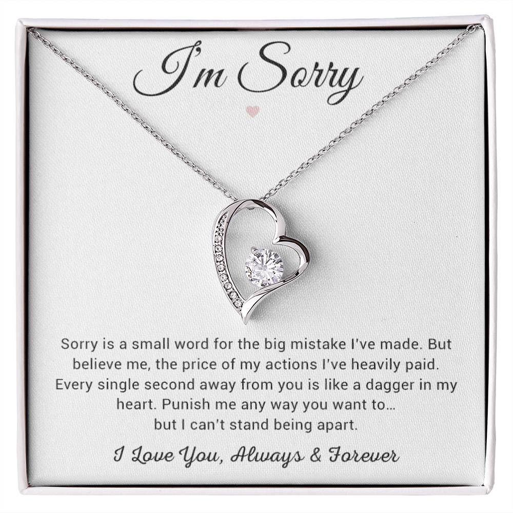 I'm Sorry Necklace Gifts, Apology Gifts For Her, Forgiveness Gift, Wife Gift 8_12