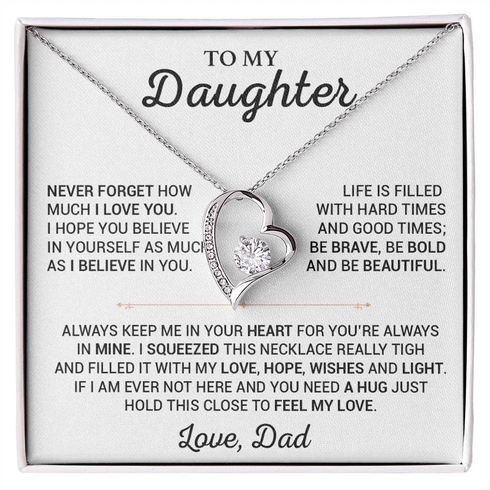 To My Daughter Necklace, Gift for Daughter from Dad,Daughter Father Necklace 20_7