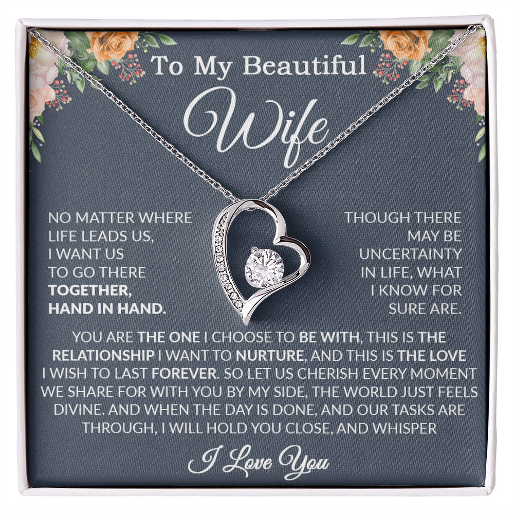To My Wife Necklace, Wife Gift From Husband, Wife Husband Necklace, Christmas Gift 7_9