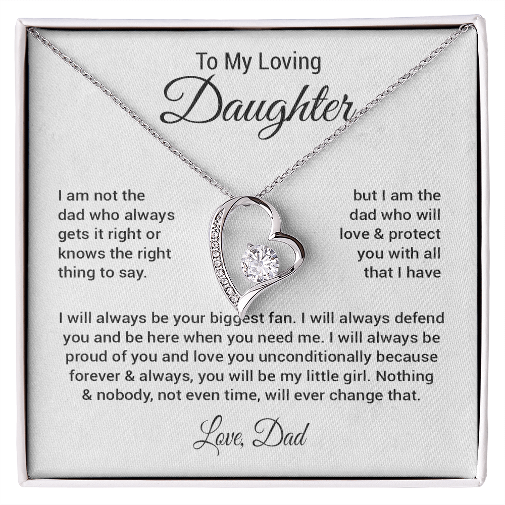 To My Daughter Necklace Gift From Dad, Daughter Gift, Father Daughter Necklace 23_8