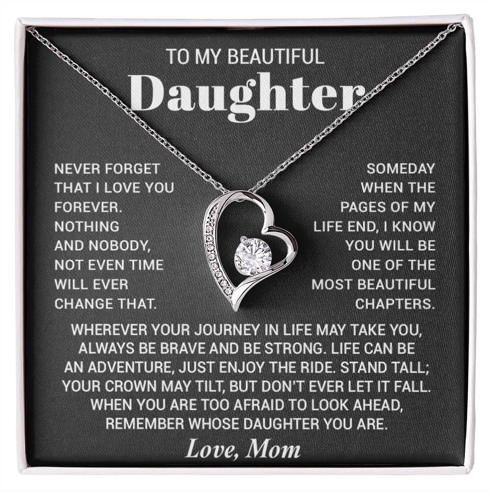 To My Daughter Necklace, Birthday Gift For Daughter From Mom, Xmas Gifts for Her 7_8