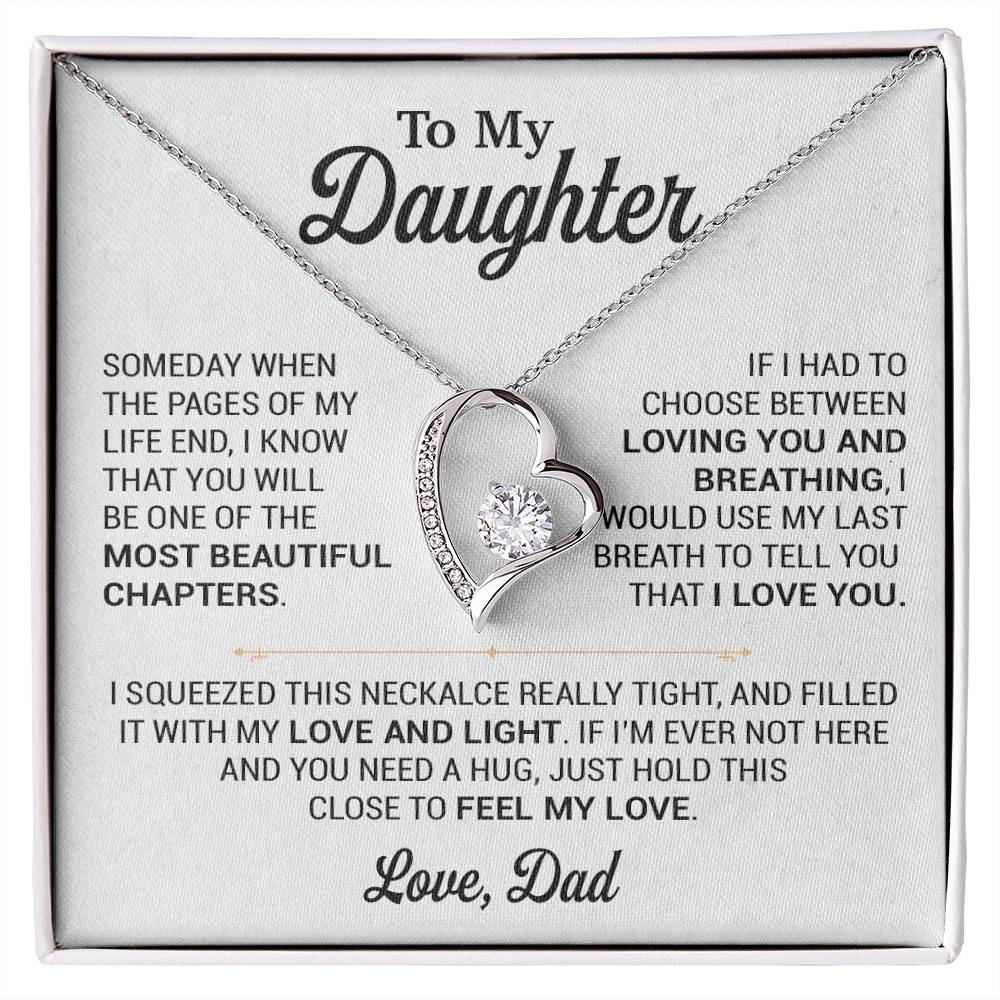 To My Daughter Necklace, Gift for Daughter from Dad, Daughter Father Necklace 2_11