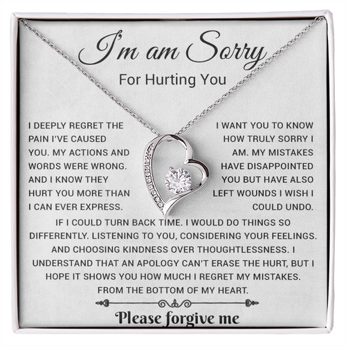 I'm Sorry Gift For Wife Necklace, Sorry Gift for Girlfriend, Forgiveness Gift For Her 25_5