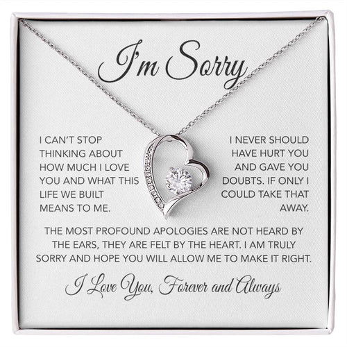 I'm Sorry Necklace Gifts, Apology Gifts For Her, Forgiveness Gift, Wife Gift 26_3