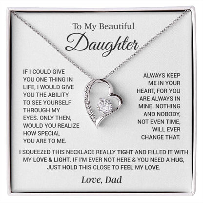 To My Daughter Necklace, Daughter Father Necklace, Daughter Gift From Dad 24_11