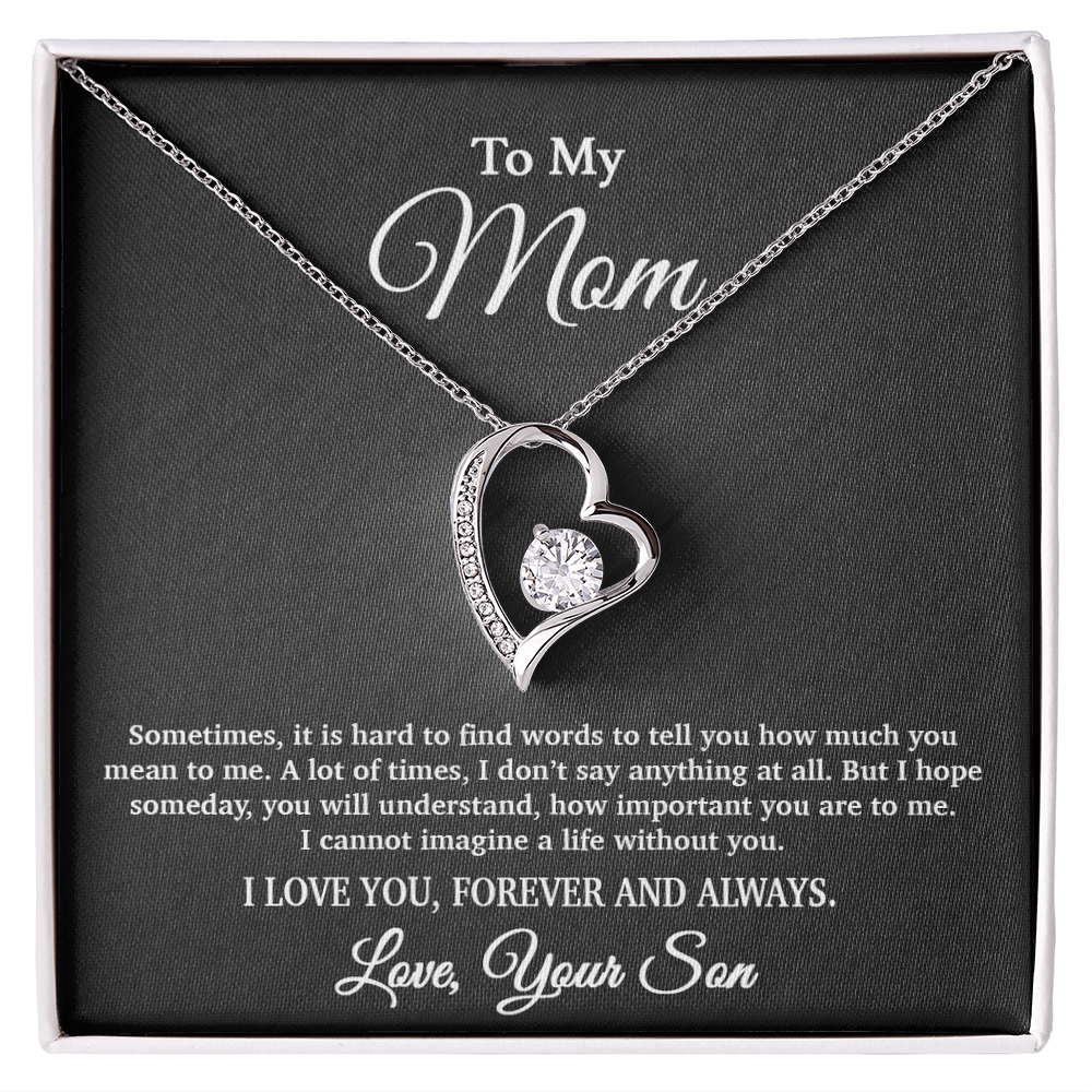 To My Mom Necklace, Gift From Son For Birthday, Mother's Day Gift 5_4