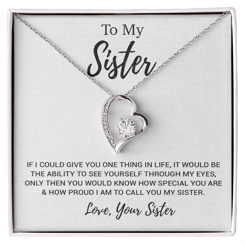 To My Sister Necklace, Brother to Sister, Birthday gift For Sister from Brother 11_3