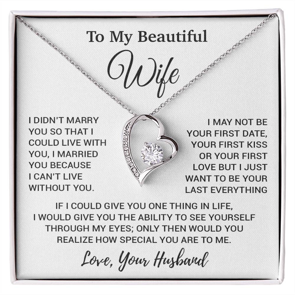 To My Wife Necklace, Gift From Husband, Anniversary Jewelry Gifts Wife 11_8
