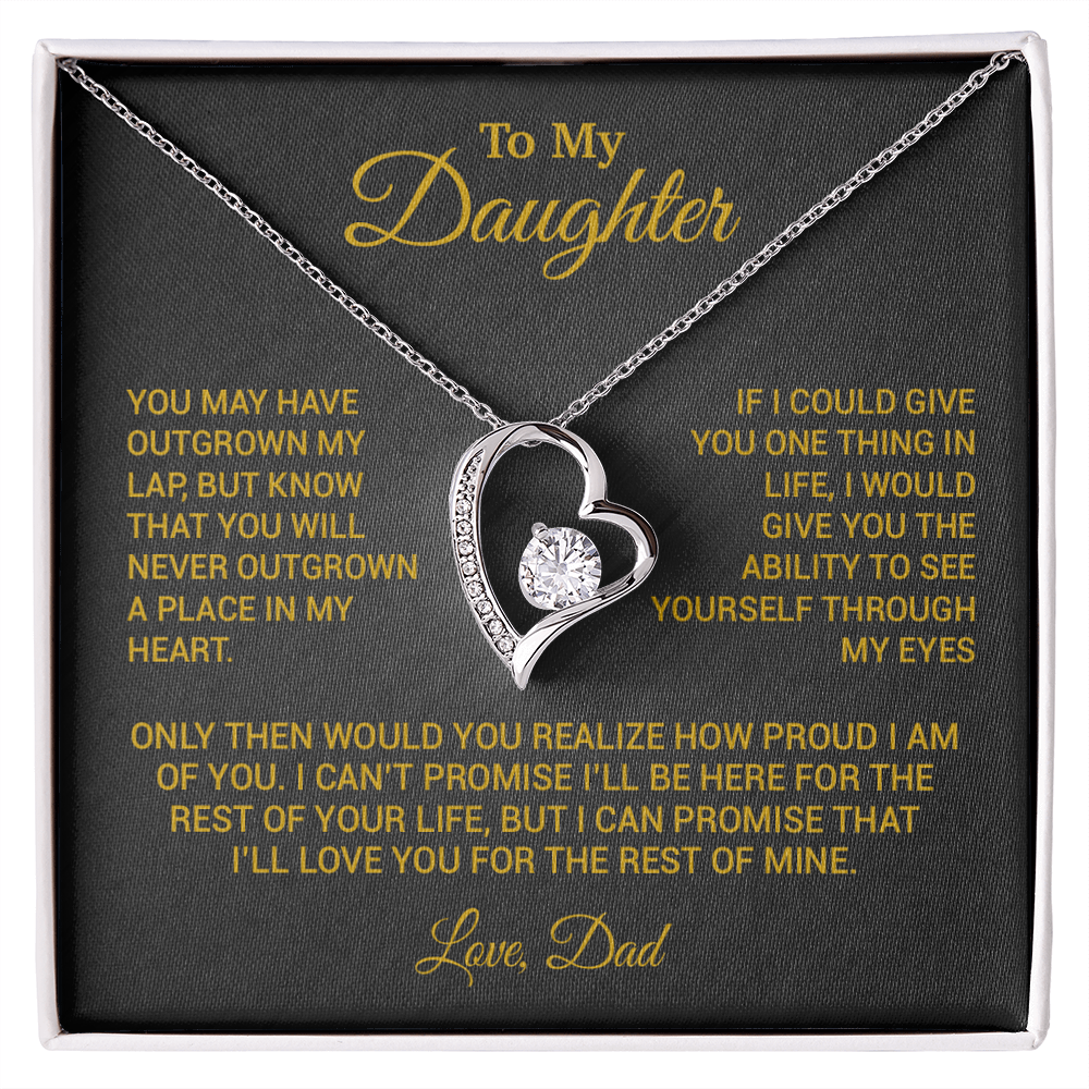 To My Daughter Necklace, Daughter Father Necklace, Daughter Gift From Dad 17_8_Gold