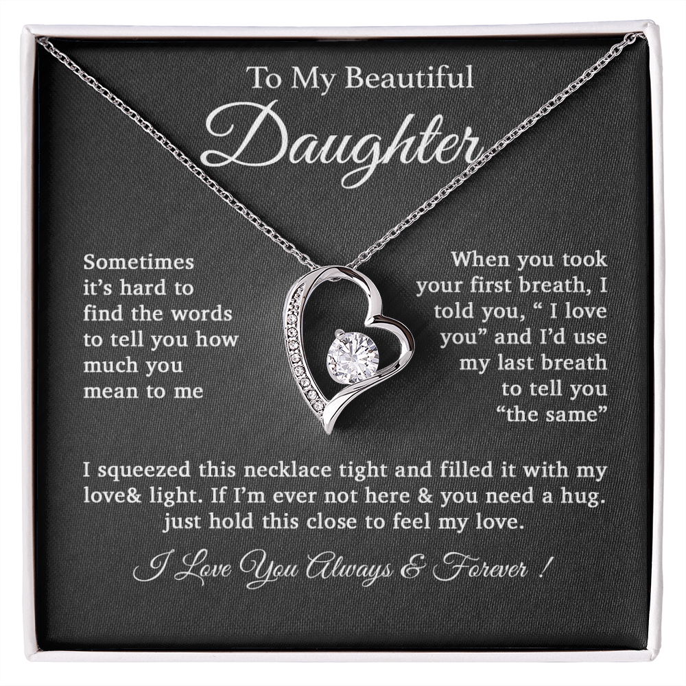 To My Daughter Necklace, Daughter Father Necklace, Daughter Gift From Dad 25_2