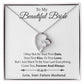 To My Beautiful Bride Necklace,Bride Wedding Necklace, Gift For Bride, Wedding1