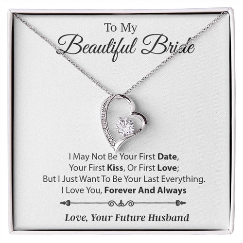 To My Beautiful Bride Necklace,Bride Wedding Necklace, Gift For Bride, Wedding1
