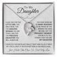 To My Daughter Gifts Necklace From Mom Dad Mother Father Necklace
