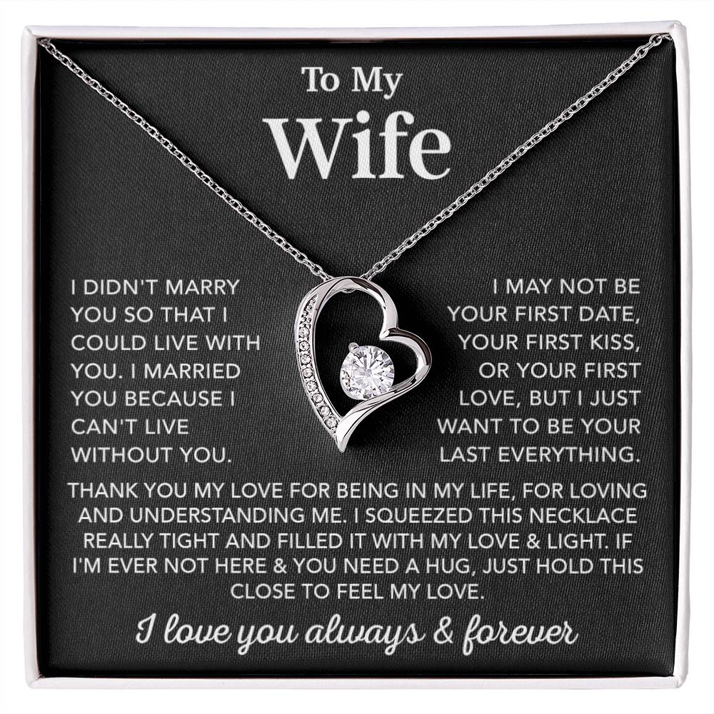 To My Wife Necklace, Wife Gift from Husband, Gift For Her, Gift For Wife
