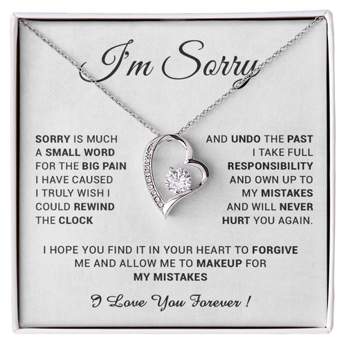 I'm Sorry Gift For Wife Necklace, Sorry Gift for Girlfriend, Forgiveness Gift For Her 24_5