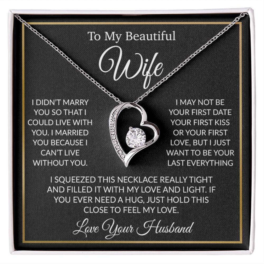 To My Wife Necklace, Gift For Her, Gift For Wife, Wife Jewelry, Christmas Gift