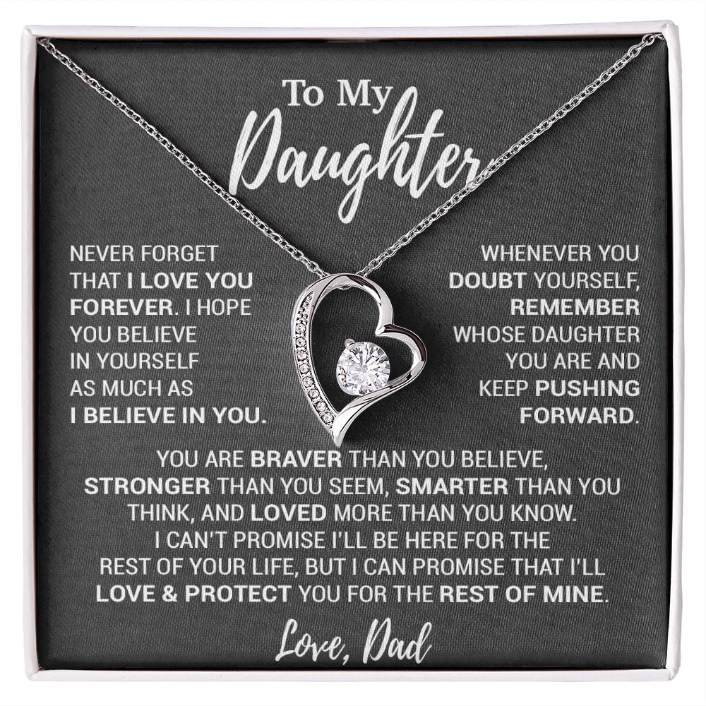 To My Daughter Necklace, Daughter Father Necklace, Daughter Gift From Dad 12_10
