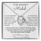 Custom To My Soulmate Necklace, Wife Girlfriend Birthday, Christmas Gift