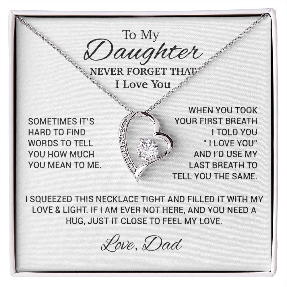 To My Daughter Necklace, Daughter Father Necklace, Daughter Gift From Dad 17_10