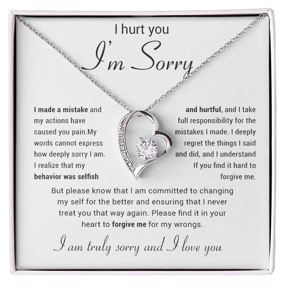 Apology Gift for Her Necklace, Apology Necklace gift, Forgiveness Gift For Wife