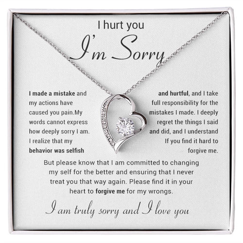 Apology Gift for Her Necklace, Apology Necklace gift, Forgiveness Gift For Wife