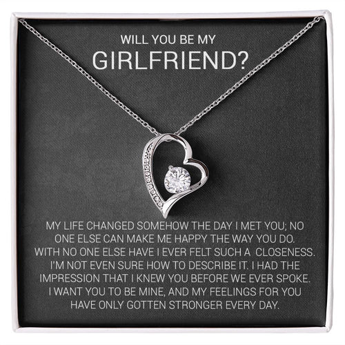 Girlfriend Proposal Necklace, Girlfriend Proposal Gift, Be My Girlfriend Gift, Future Girlfriend Necklace