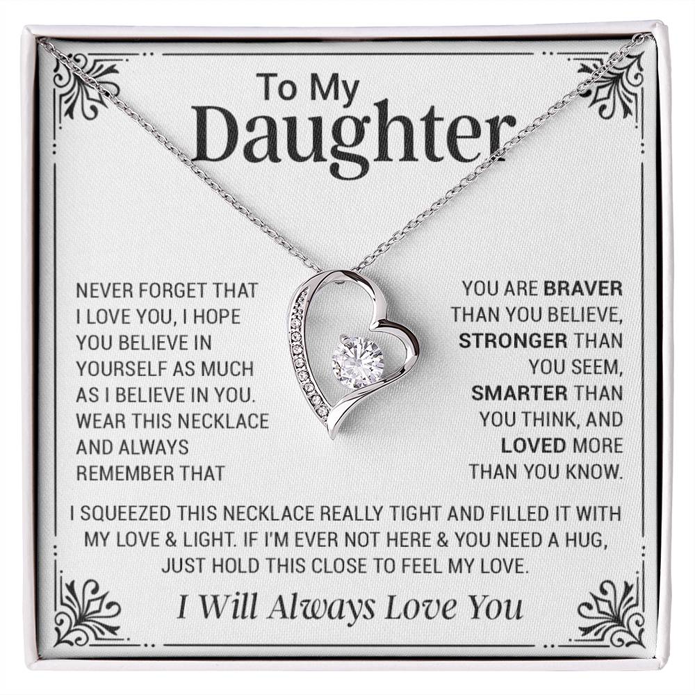 To My Daughter Necklace, Gift For Daughter From Dad, Mother Daughter Gifts