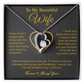 To My Wife Necklace, Gift For Wife, Anniversary Gift For Wife, Necklace For Wife 25_5_Gold