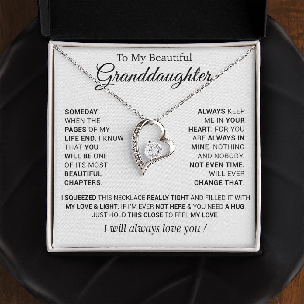 To My Granddaughter Necklace, Birthday Gift For Granddaughter From Grandpa 12_12