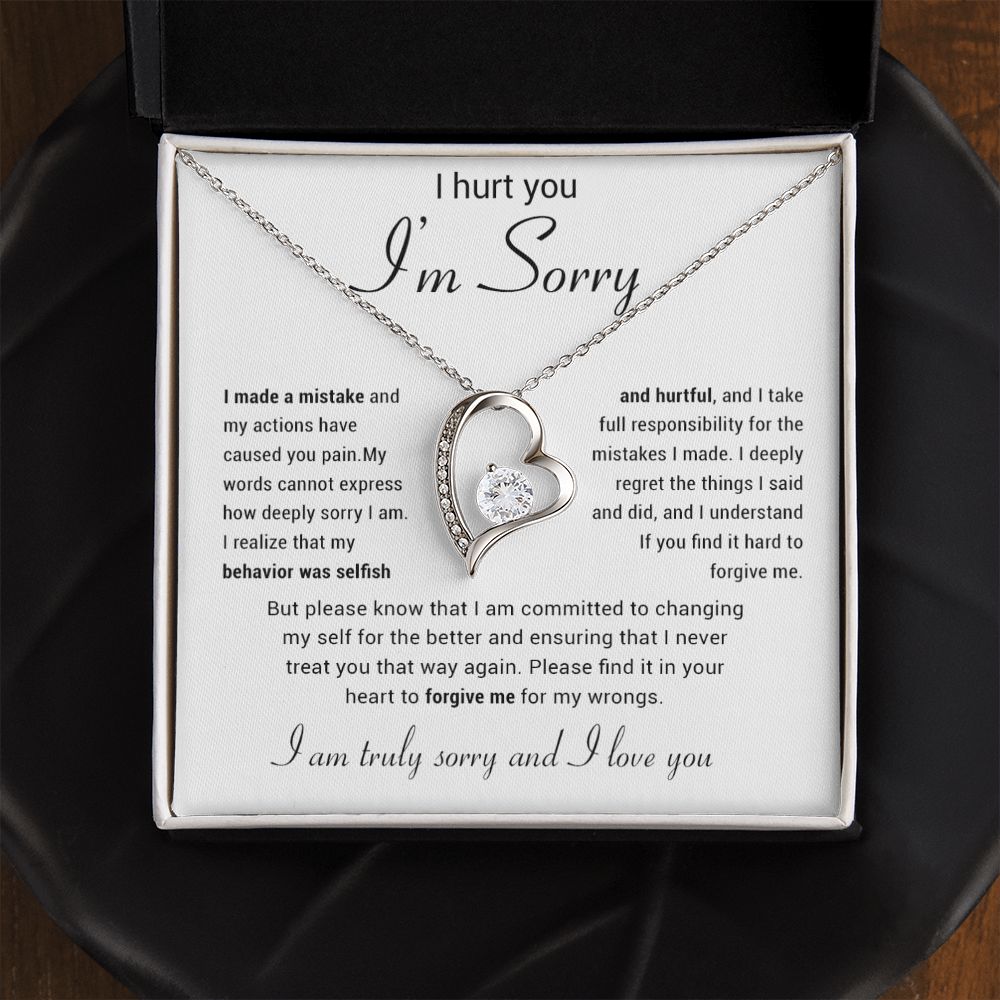 Apology Gift for Her Necklace, Apology Necklace gift, Forgiveness Gift For Wife