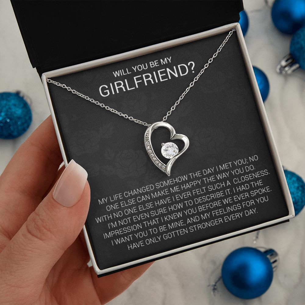 Girlfriend Proposal Necklace, Girlfriend Proposal Gift, Be My Girlfriend Gift, Future Girlfriend Necklace